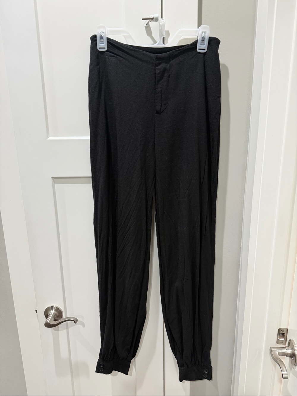 NWOT Fashion Nova Black Balloon Harem Jogger Trousers - Size M